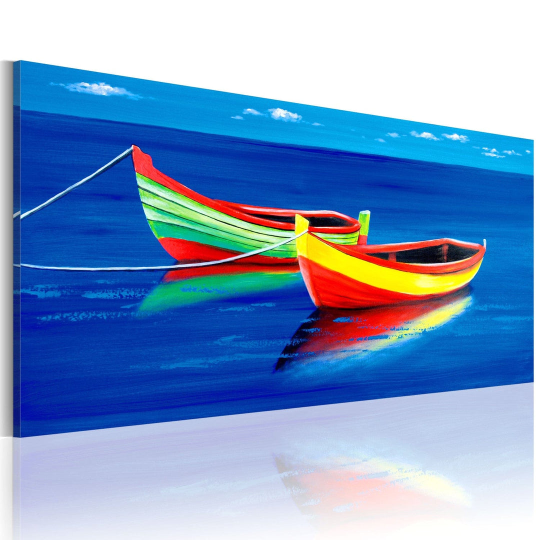 Glezna ar zīmētu laivu - Dziļuma klusums (x1) - 49560 G-ART.