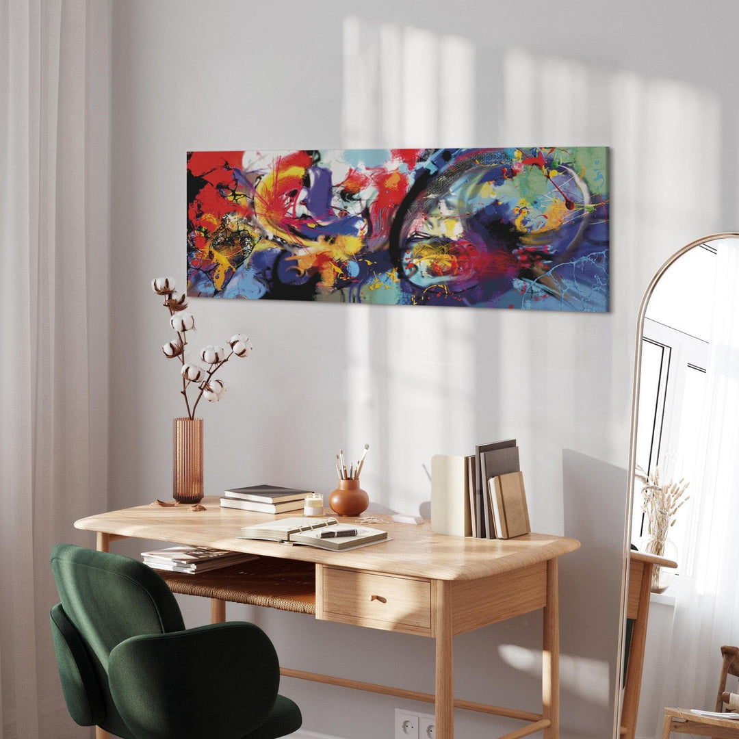 Glezna - Daudzkrāsaina abstrakcija - Krāsainā imersija, 93792, (x1) G-ART.