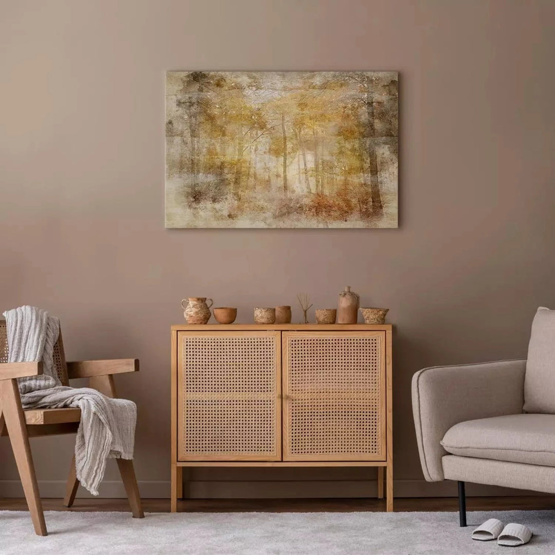 Glezna ar zeltā mežu (1 daļa), horizontāla G-ART