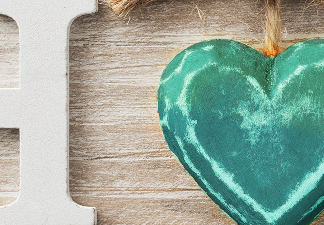 Glezna ar Home uzrakstu - Zilā sirsniņa, (x5), 94846 G-ART.