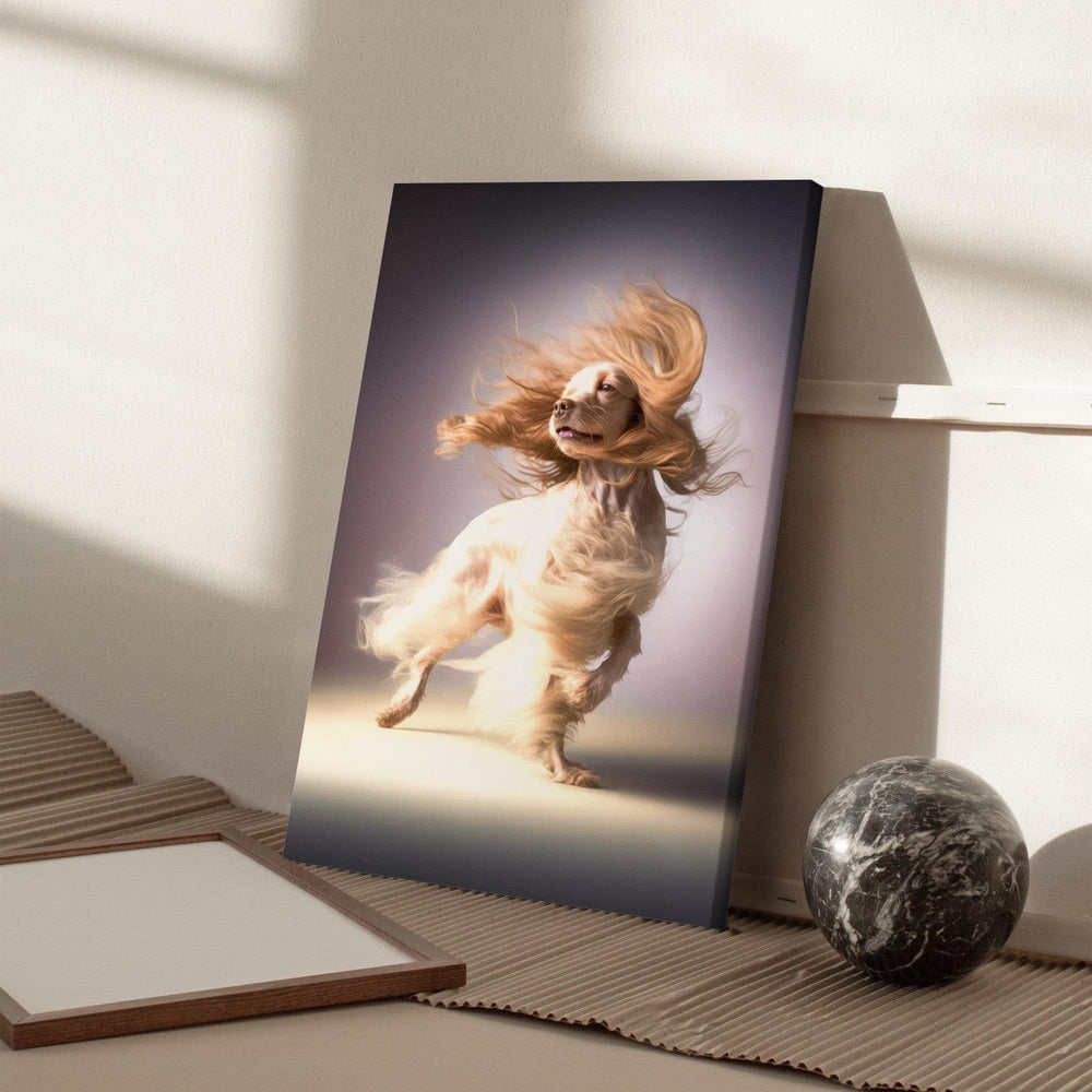 Glezna - Kokerspaniels - Garspalvainais suns vējā - 150244 G-ART