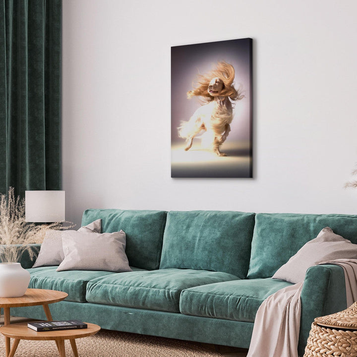 Glezna - Kokerspaniels - Garspalvainais suns vējā - 150244 G-ART