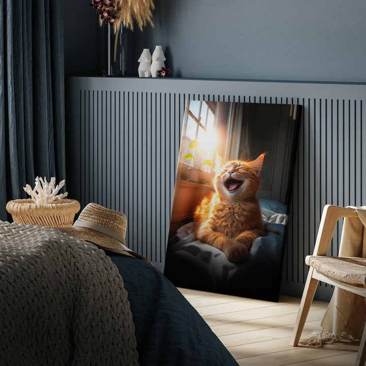 Glezna ar laimīgo kaķi saullēktā, 150142 G-ART