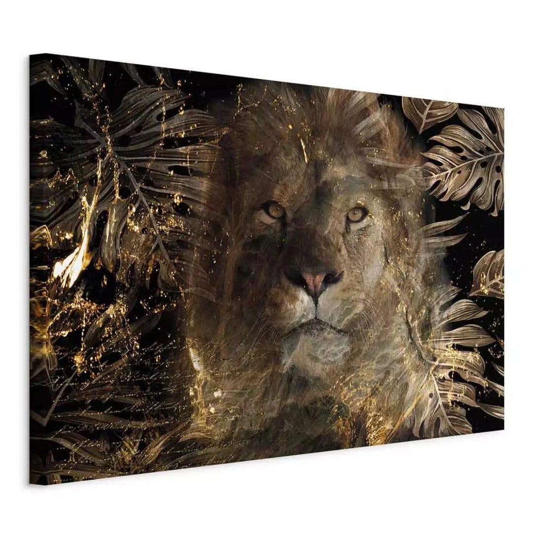 Glezna ar zelta lauvu (1 daļa), horizontāla G-ART