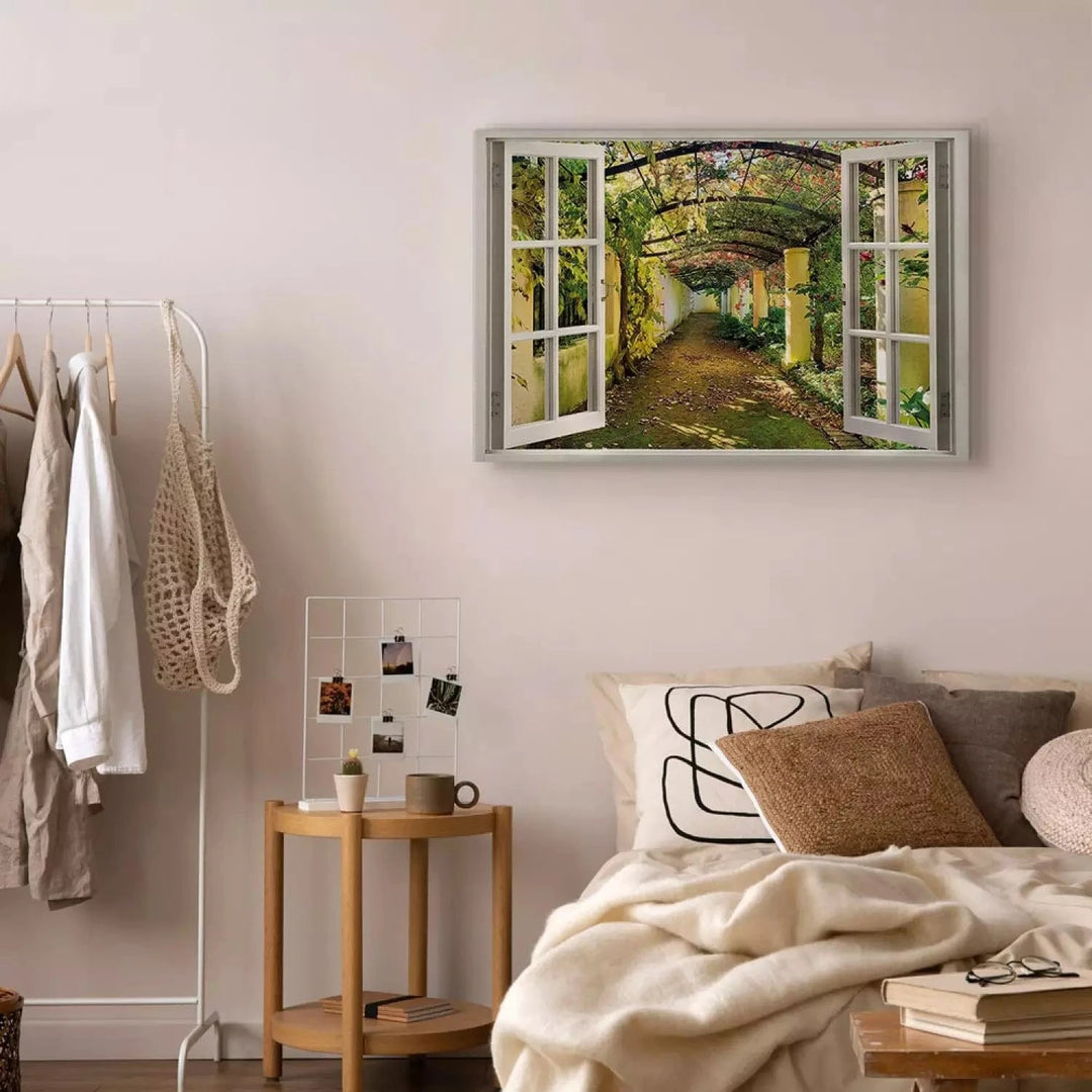 Glezna - Logs: Skats uz pergolu ART XL