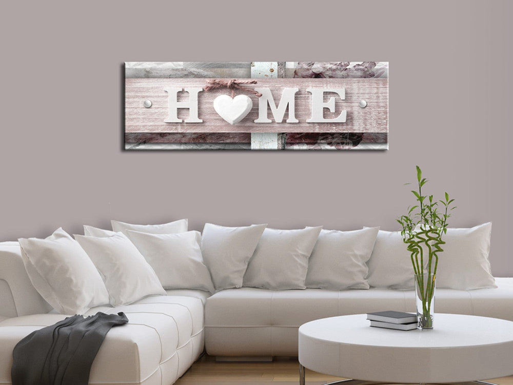 Glezna mājīgam interjeram, ar uzrakstu HOME - Mūsdienu alianse, 98201 G-ART.