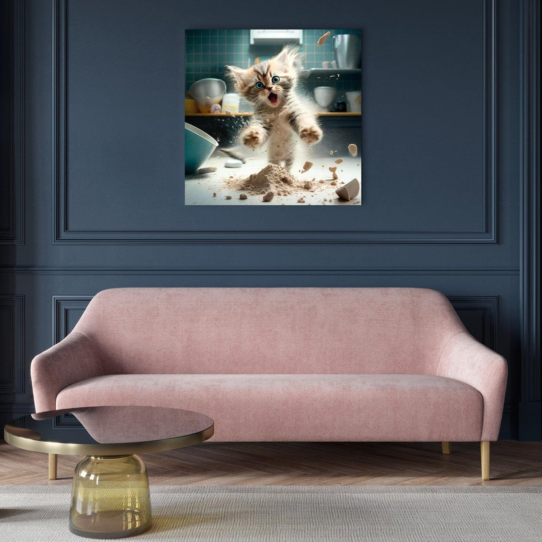Glezna - Meinas jenotveidīgais kaķis - nobijies kaķis - 150095 G-ART