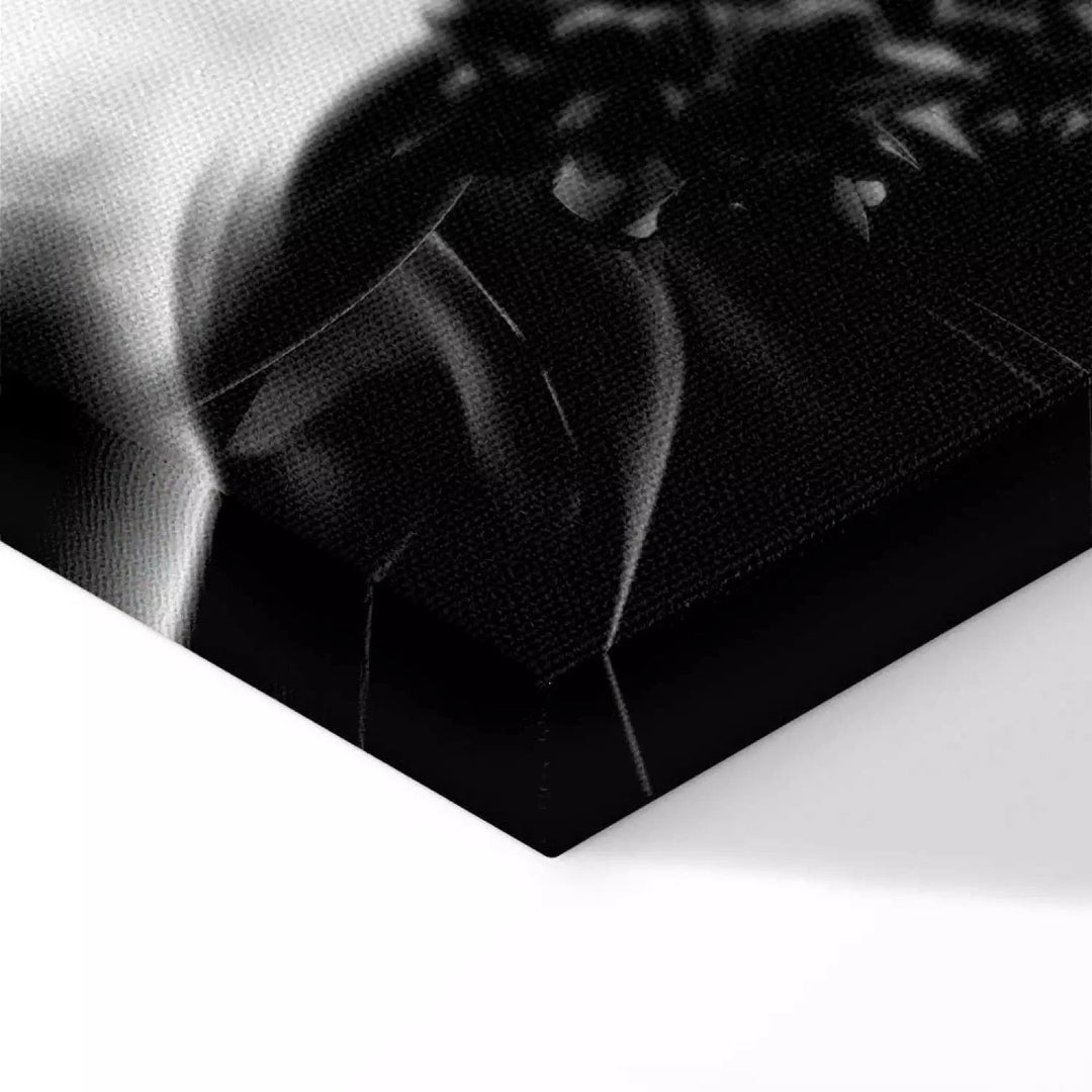 Glezna ar sievietes sejas siluetu, melnbalta (1 daļa), horizontāla G-ART