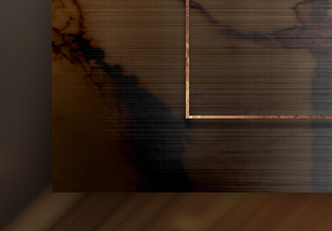 Glezna ar mūsdienīgu dizainu - Moderna abstrakcija brūnos toņos G-ART