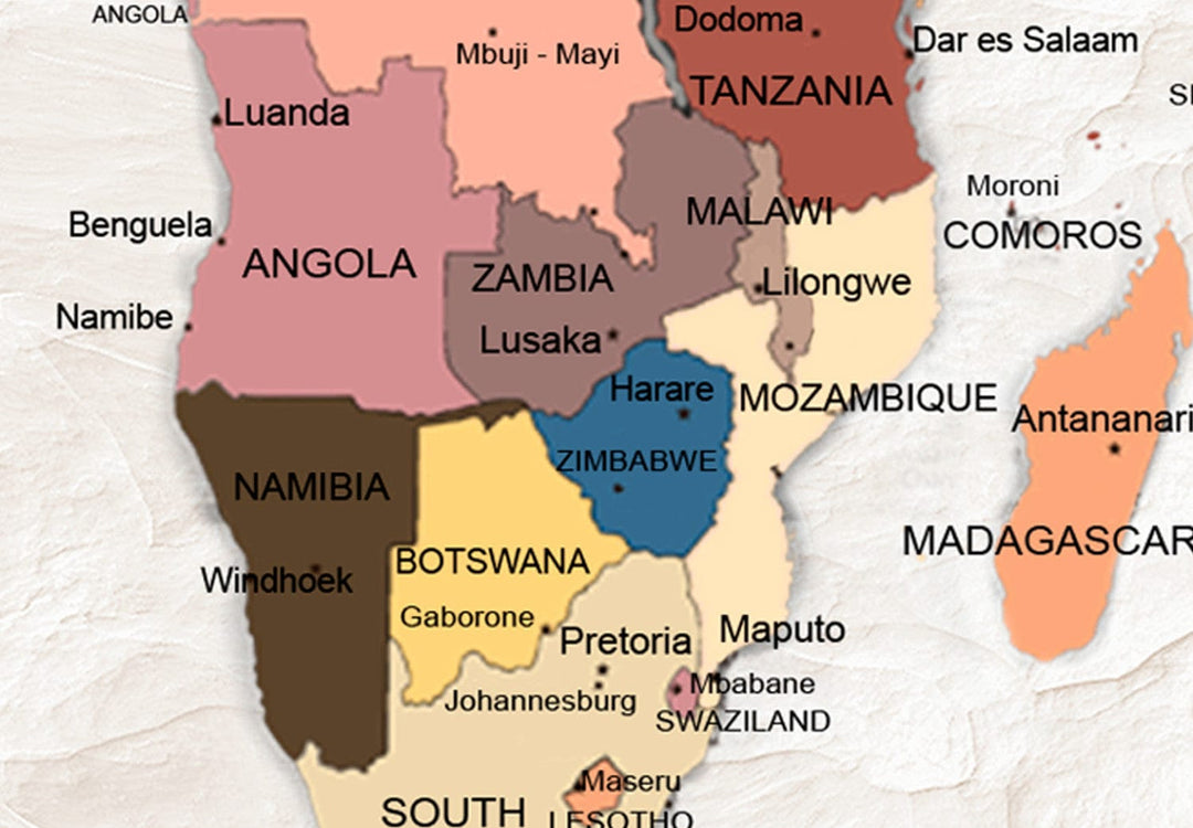 Glezna - Pasaules karte: Akmeņainie okeāni, 91892 G-ART.