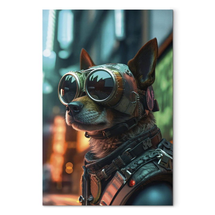 Glezna - čivava portrets kiberpanka stilā, 150133 G-ART