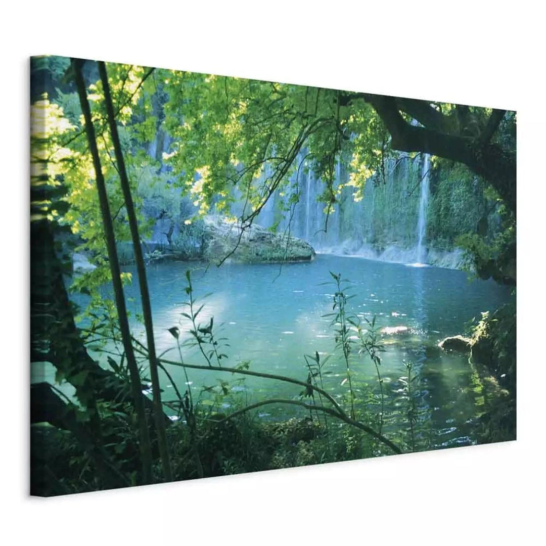 Kanva - Tirkīza paradīze – meža ainava, 128412 - dabiskas krāsas ART XL