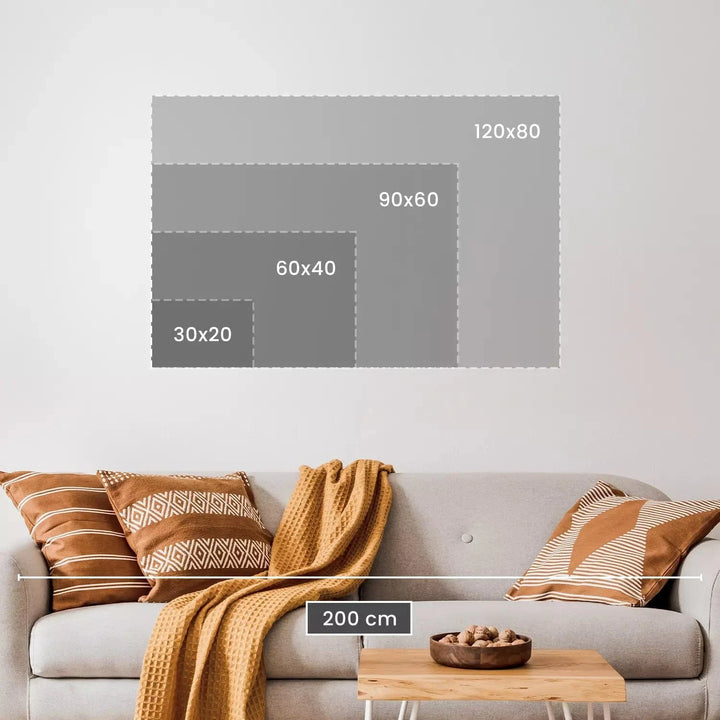 Kanva - Tirkīza paradīze – meža ainava, 128412 - dabiskas krāsas ART XL