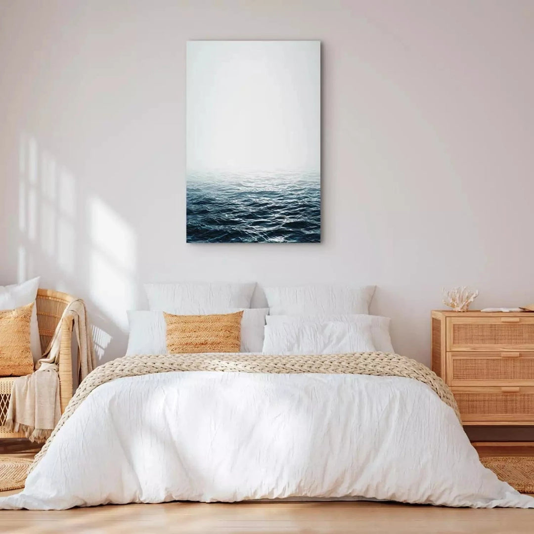 Kanva - Okeāna viņi - zilos toņos, 115121 - mierīga interjerā ART XL