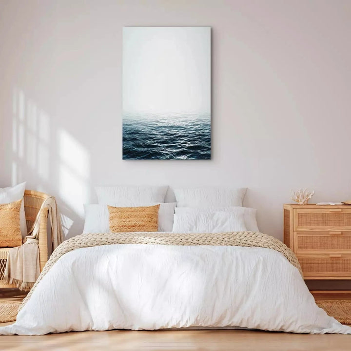 Kanva - Okeāna viņi - zilos toņos, 115121 - mierīga interjerā ART XL