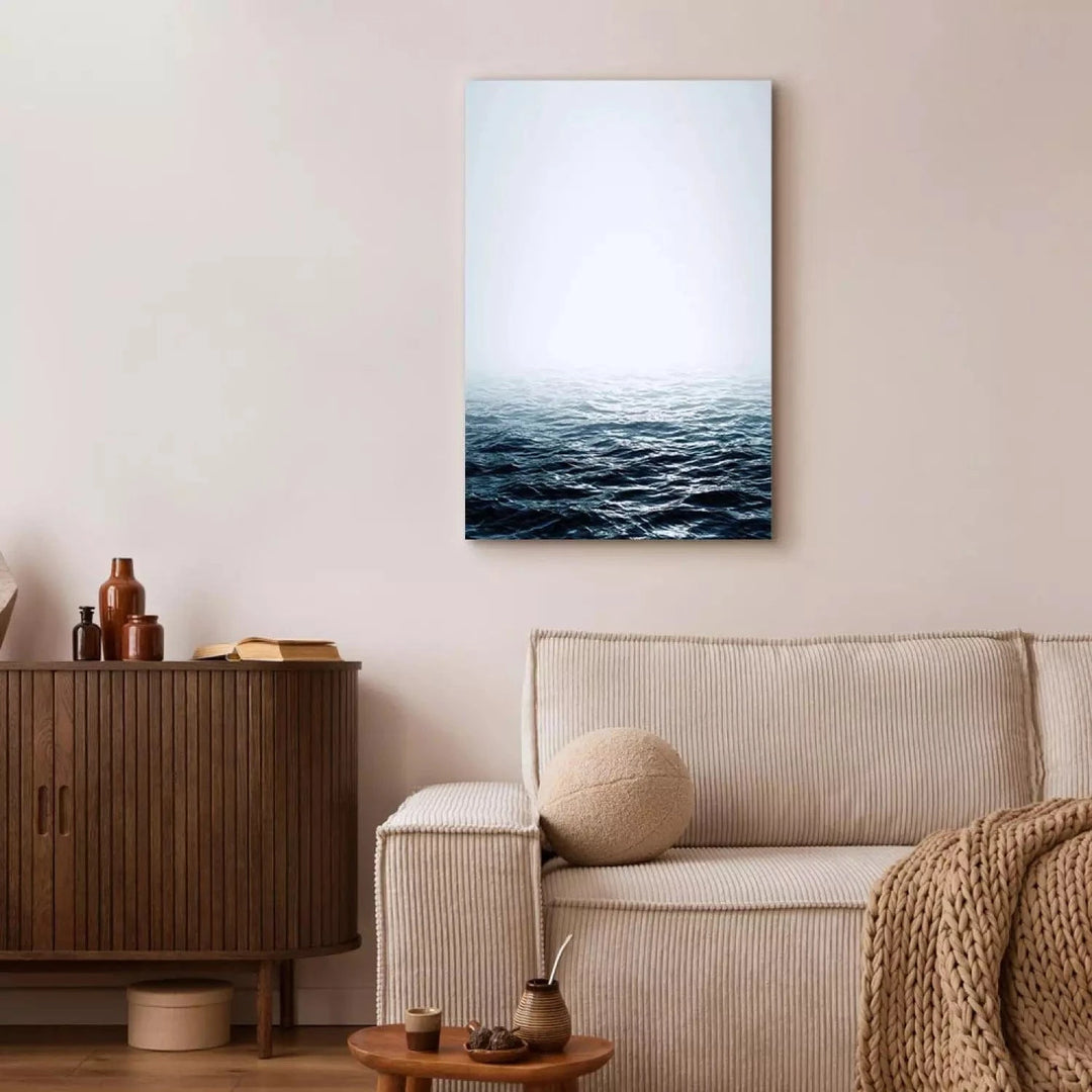 Kanva - Okeāna viņi - zilos toņos, 115121 - mierīga interjerā ART XL