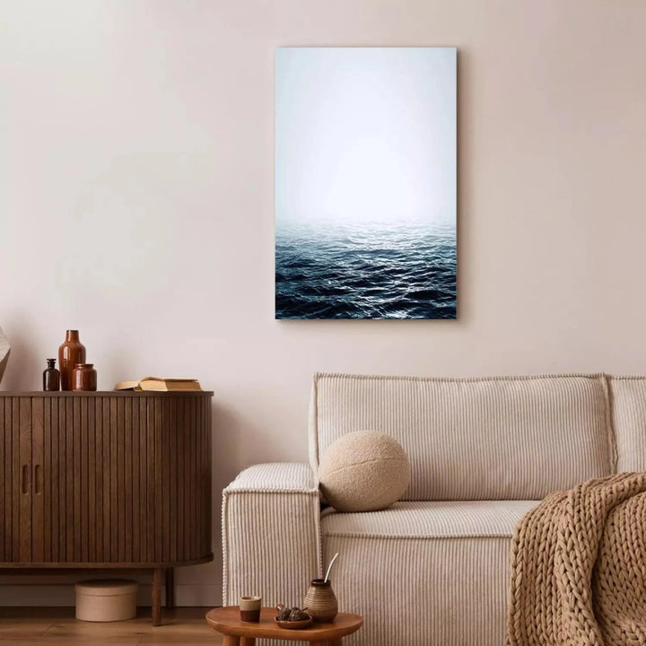 Kanva - Okeāna viņi - zilos toņos, 115121 - mierīga interjerā ART XL