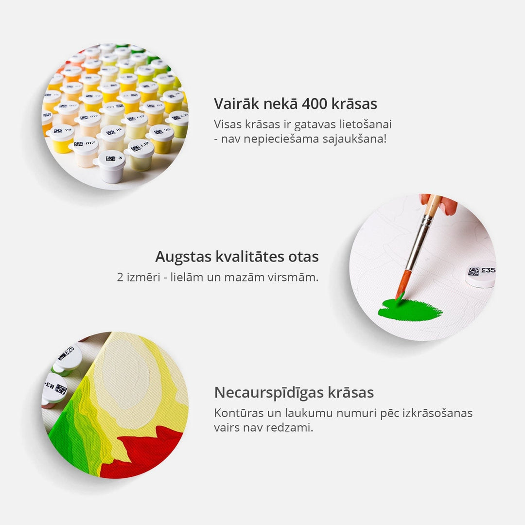 Kanva - Izkrāso pēc cipariem ar ceriņiem vāzē, izmērs 60x40 cm Artgeist