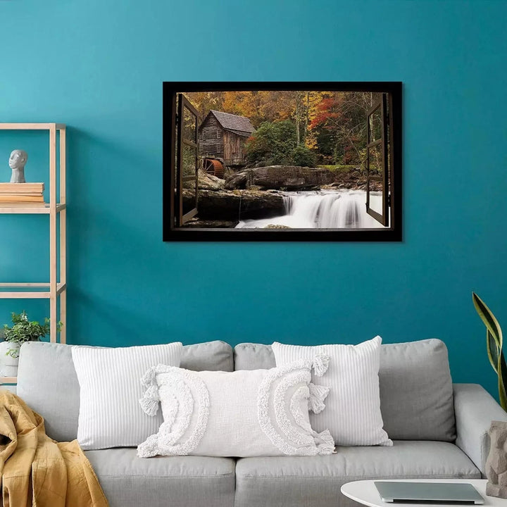 Kanva - Vecās dzirnavas, (x 1), 125018, brūna un zaļā krāsā G-ART