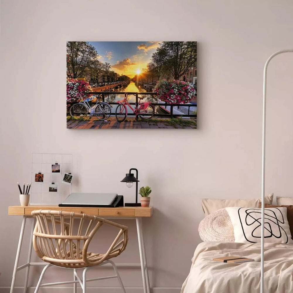 Kanva - VelosipÄdu pilsÄta - pilsÄtas upes ainava - Amsterdama, (x 1) G-ART