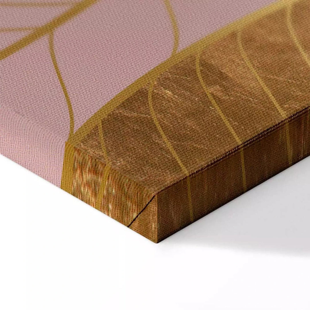 Glezna - Violeti zelta raksts ar lapām (x 1), 135692 G-ART