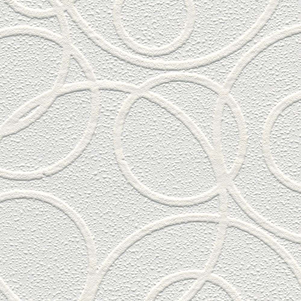 Krāsojamas tapetes ar apļiem AS Creation 561114 (1.06x25m) Protect AS Creation