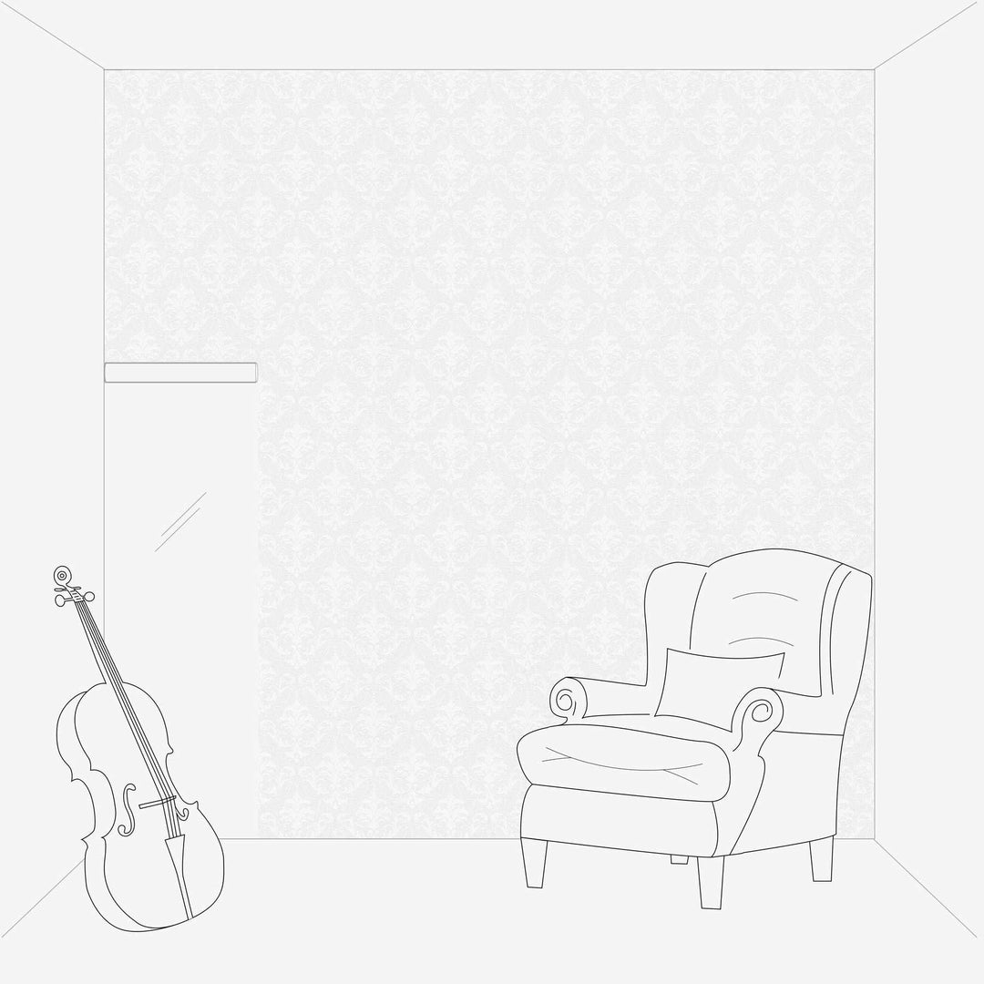 Krāsojamas tapetes ar 3D baroka ornamentu, 961815, ekoloģiskas AS Creation