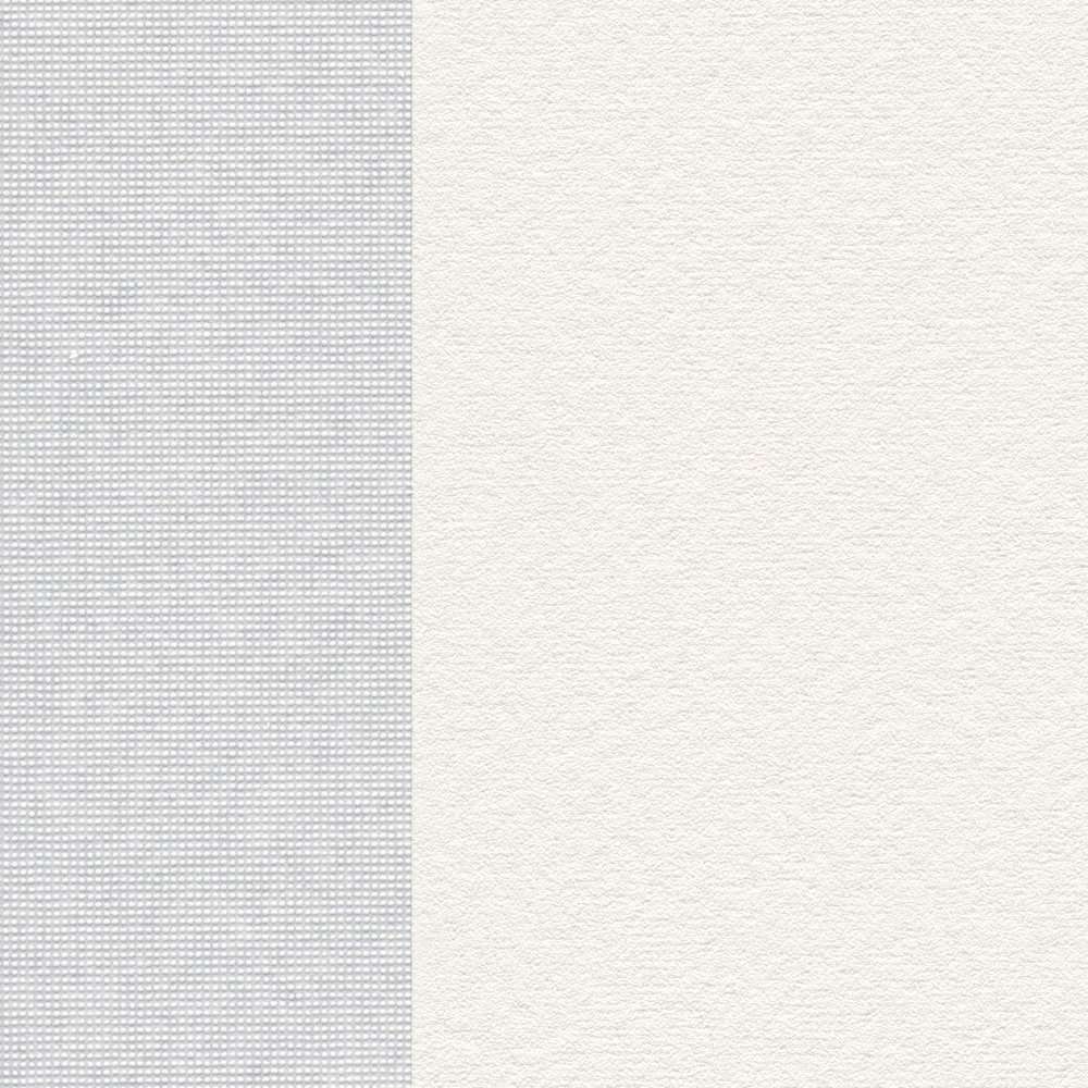 Krāsojamas svītrainas tapetes ar 3D struktūru - baltas  247612 (1.06x25m) AS Creation