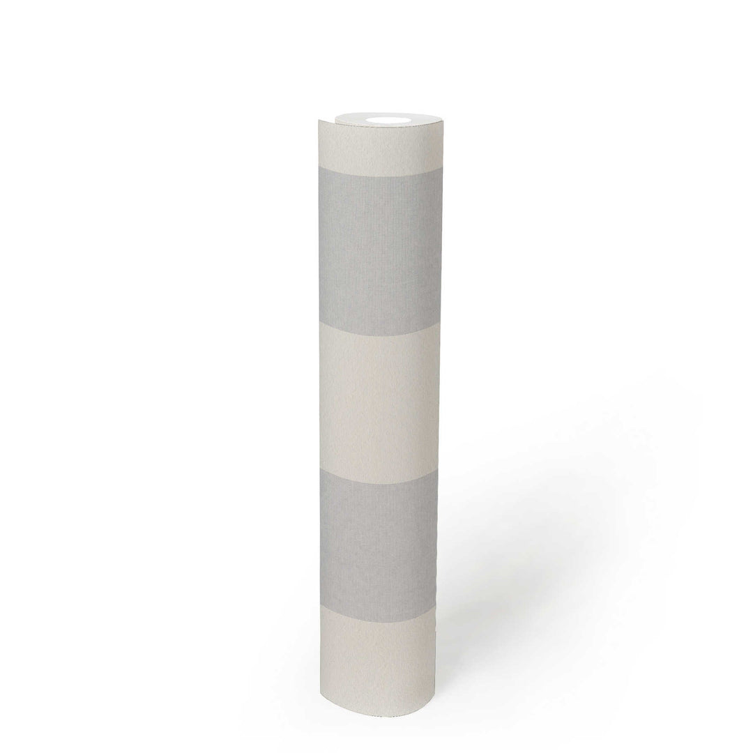 Krāsojamas svītrainas tapetes ar 3D struktūru - baltas  247612 (1.06x25m) AS Creation