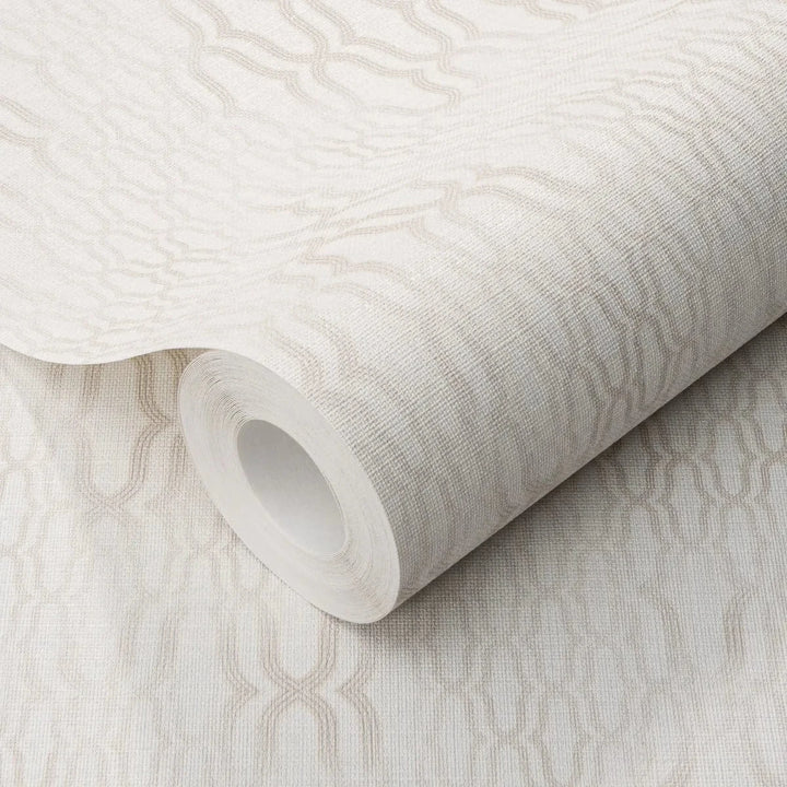 Matētas ornamenta tapetes gaišos toņos klasiskai noskaņai   Tapetenshop.lv