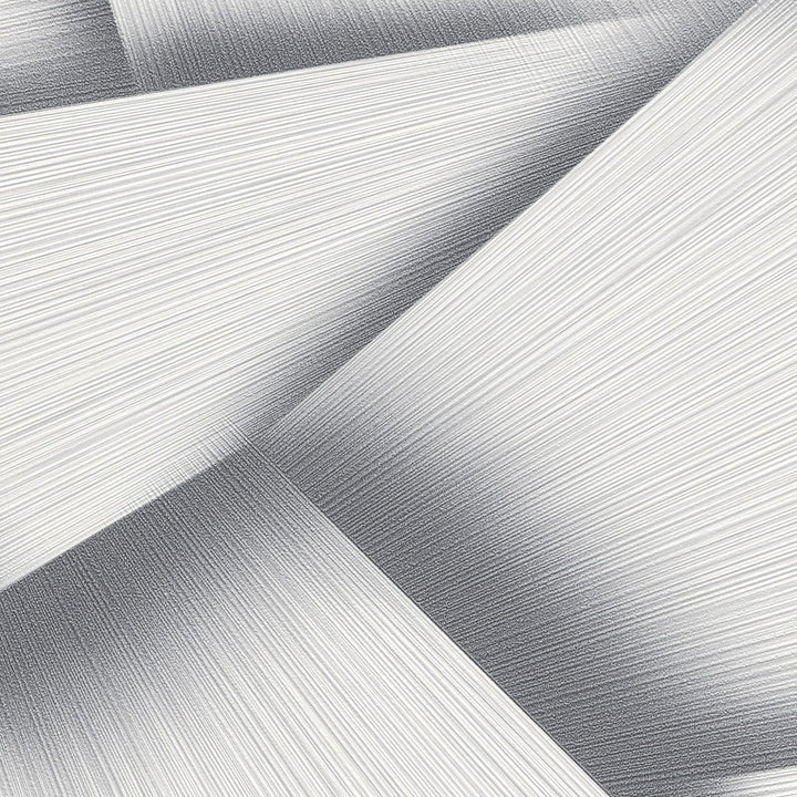 Modernas tapetes ar lielu ģeometrisku rakstu, pelēkā/metālika - 3757423 Erismann