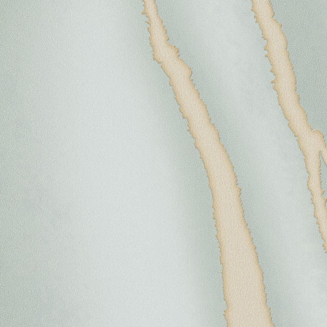 Modernas tapetes ar lielu marmora rakstu zaļā/zeltā krāsā - 1034507 Erismann