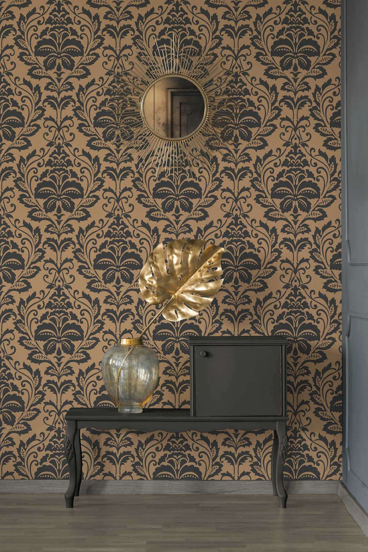 Neo-klasiskās tapetes brūnā krāsā AS 369104  AS Creation