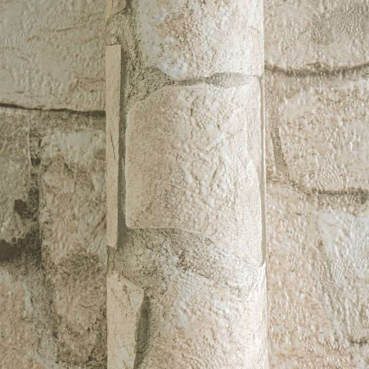 Papīra tapetes ar akmens imitāciju brūnos toņos - 692429 AS Creation