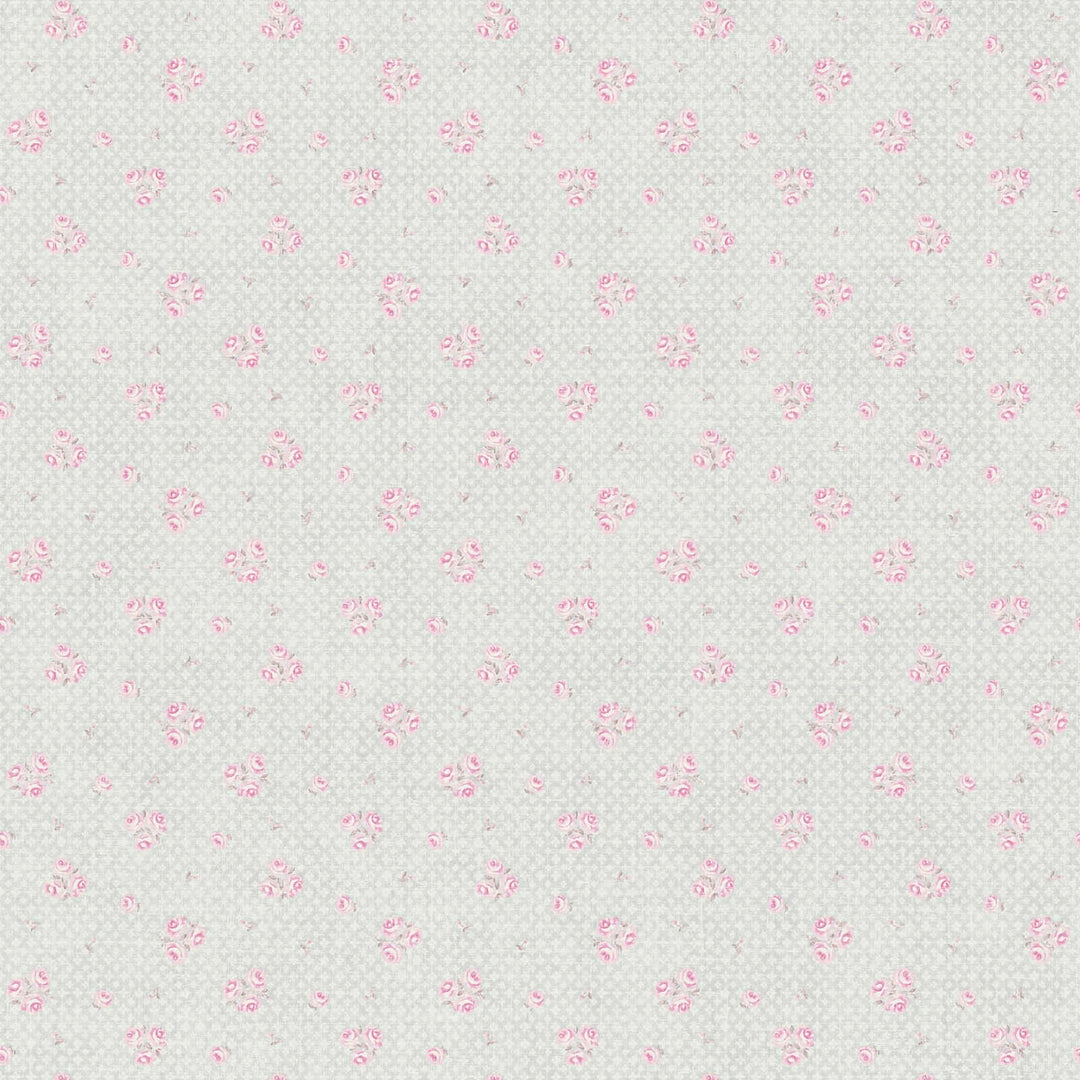 Shabby Chic stila ziedu tapetes: pelēkā un rozā- AS 390672 AS Creation