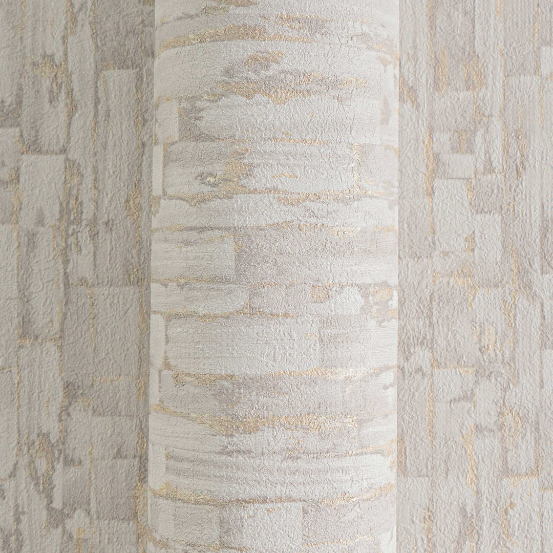 Stilīgas tapetes ar smalku faktūru – pelēkā un zeltā krāsā - 786662 AS Creation
