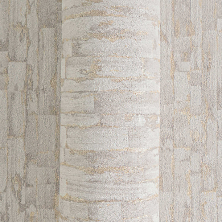 Stilīgas tapetes ar smalku faktūru – pelēkā un zeltā krāsā - 786662 AS Creation