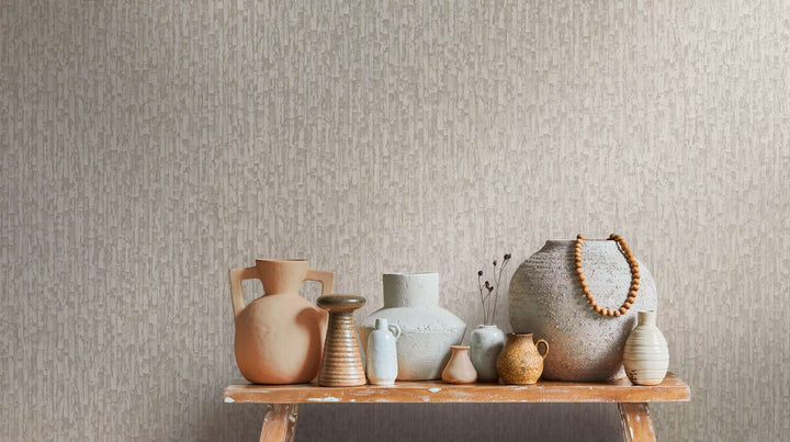 Stilīgas tapetes ar smalku faktūru – pelēkā un zeltā krāsā - 786662 AS Creation