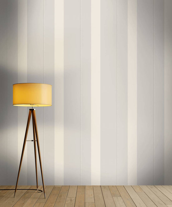 Strīpainas dizaina tapetes Karl LAGERFELD pelēkā krāsā - 1343164 AS Creation