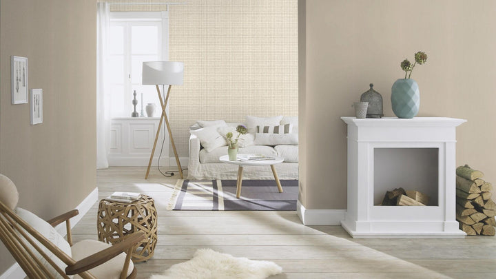 Lētās elegantas tapetes RASCH, bēšā krāsā - 2064616 RASCH