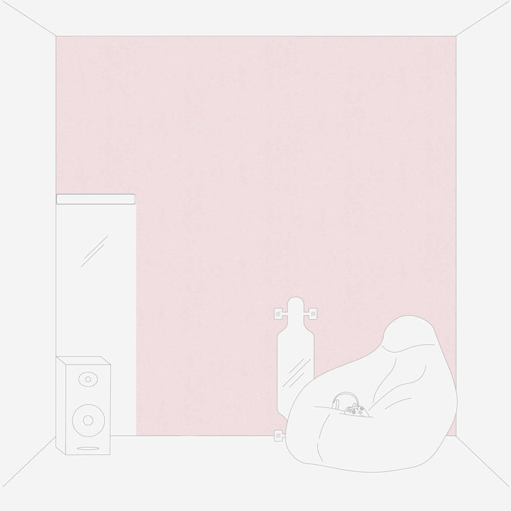 Flizelīna tapetes vienkrāsainas ar tekstila izskatu - rozā AS 356413  AS Creation