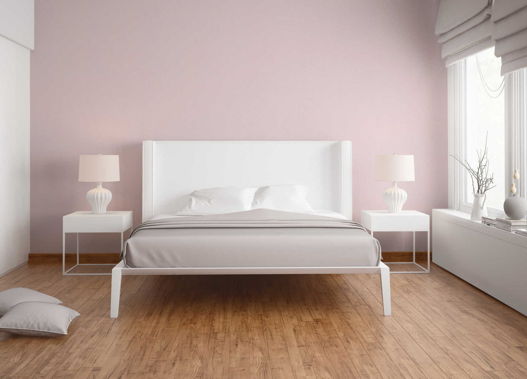 Flizelīna tapetes vienkrāsainas ar tekstila izskatu - rozā AS 356413  AS Creation