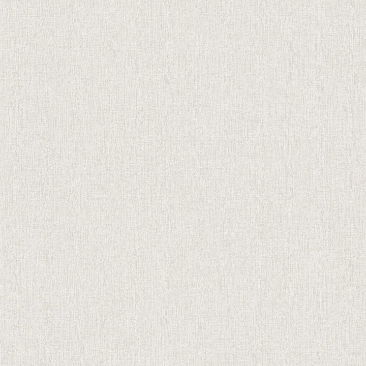 Vienkkrāsainas tapetes ar auduma faktūru - balta, pelēka krāsā 375211 AS Creation
