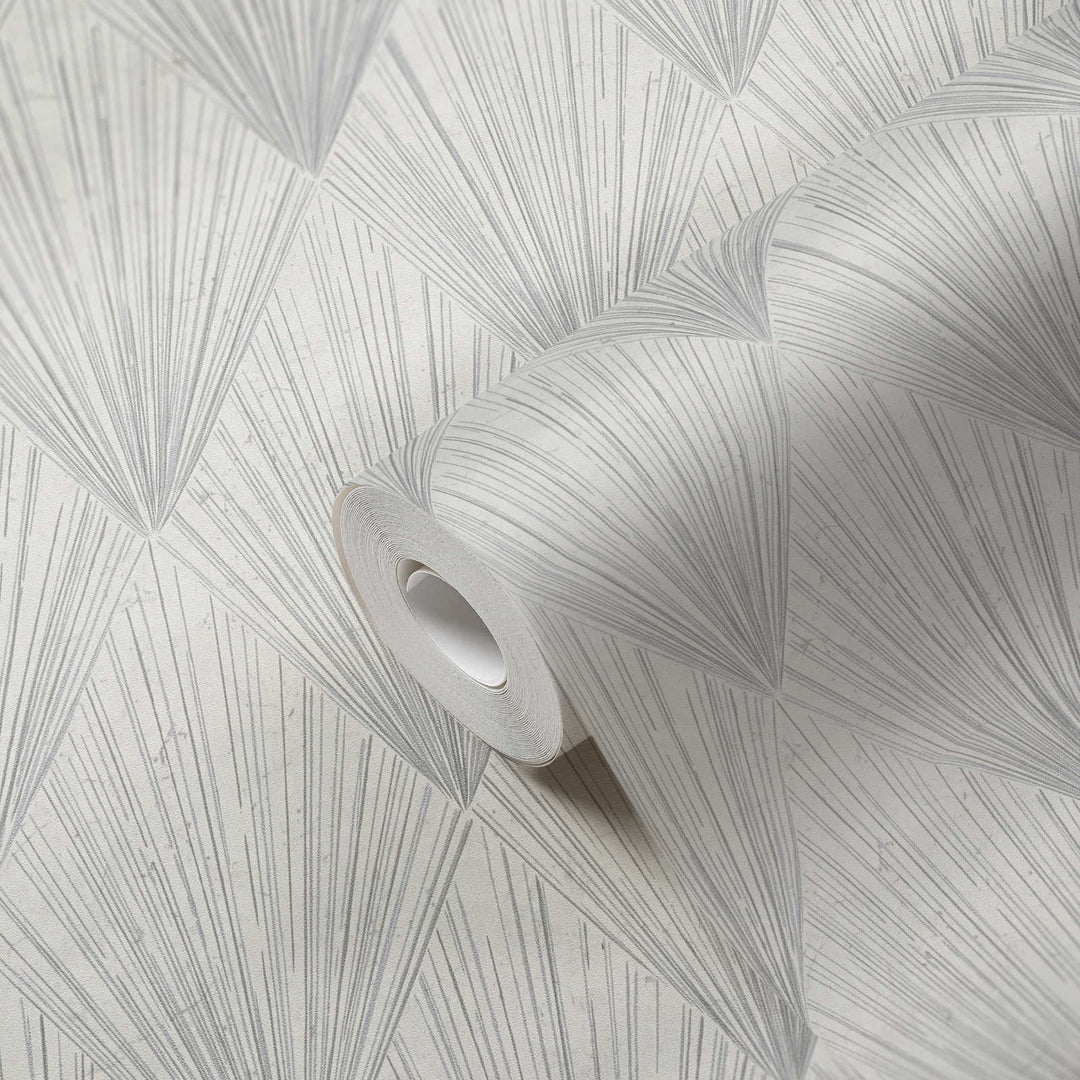 Tapetes ar ģeometriskam figūram pelēkā krāsā AS 378641 AS Creation