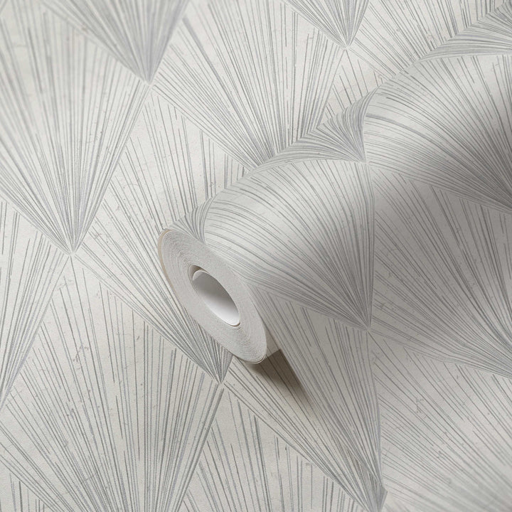 Tapetes ar ģeometriskam figūram pelēkā krāsā AS 378641 AS Creation