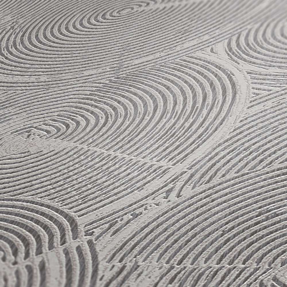 Tapetes ar etnisku ornamentu tumši pelēkos toņos AS Creation 37900-2 AS Creation