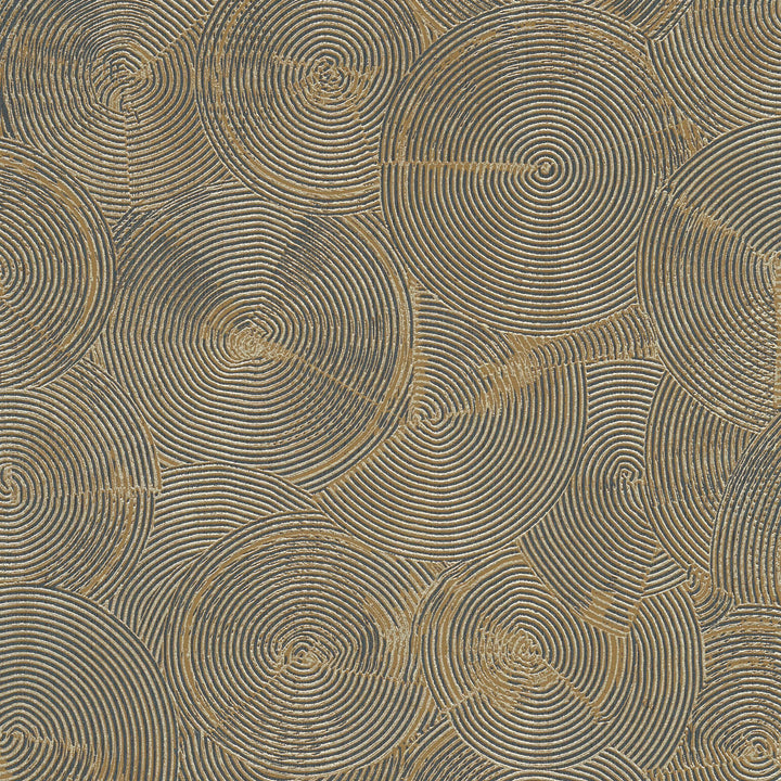 Tapetes ar etnisku ornamentu zeltā un melnā krāsā AS Creation 37900-3 AS Creation