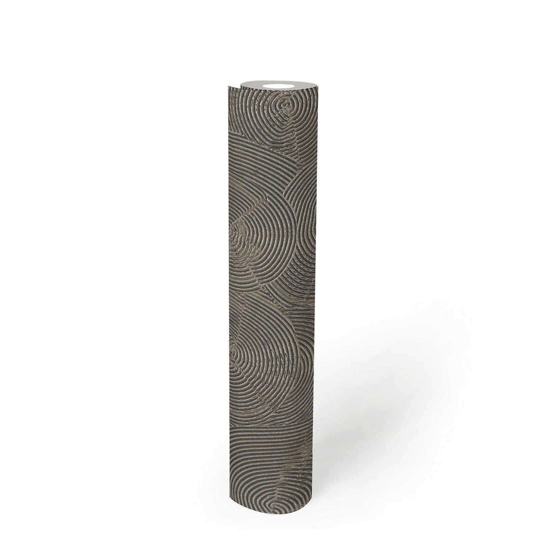 Tapetes ar etnisku ornamentu brūnā un melnā krāsā AS 37900-4 AS Creation