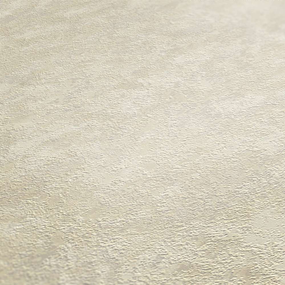 Vienkrāsainas tapetes ar struktūru bēšā krāsā AS 37902-1 AS Creation