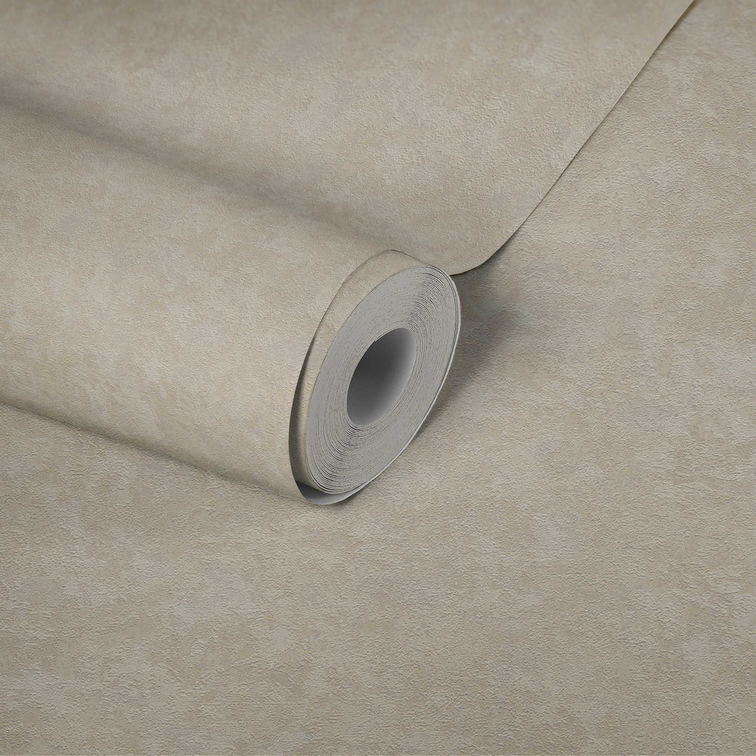 Vienkrāsainas tapetes ar struktūru bēšā krāsā AS 37902-1 AS Creation